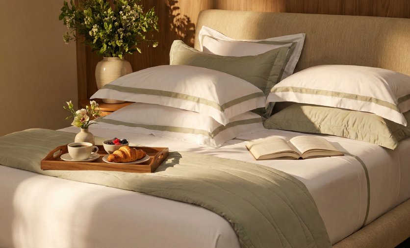 Frescor e maciez para suas noites.