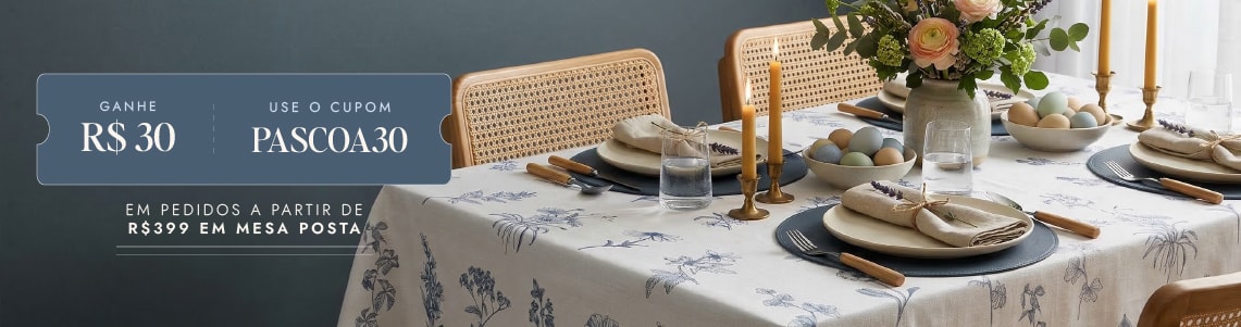 Pascoa Casa Bergan com cupom exclusivo