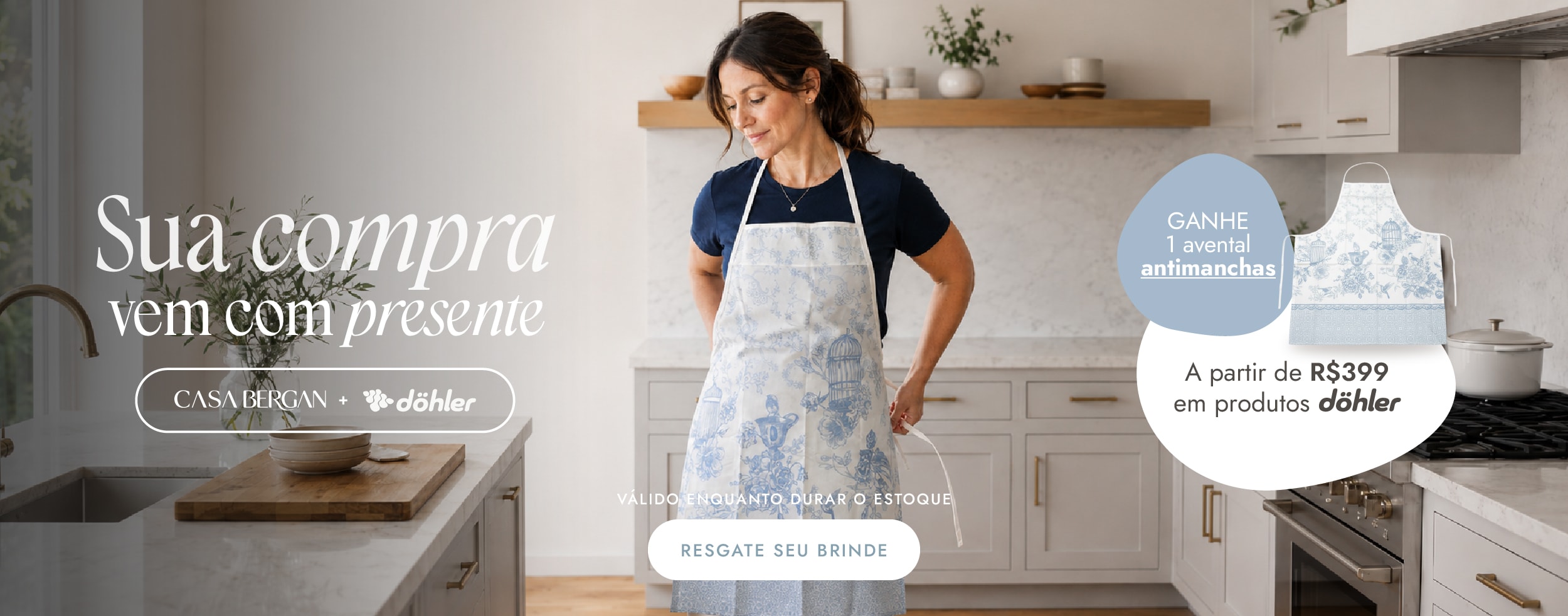 Compre e Ganhe Avental Dohler