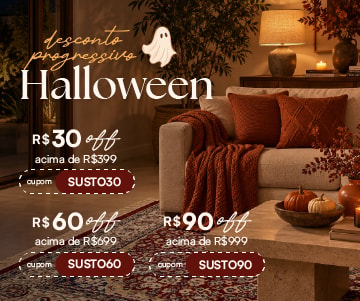 Halloween Casa Bergan com descontos progressivos