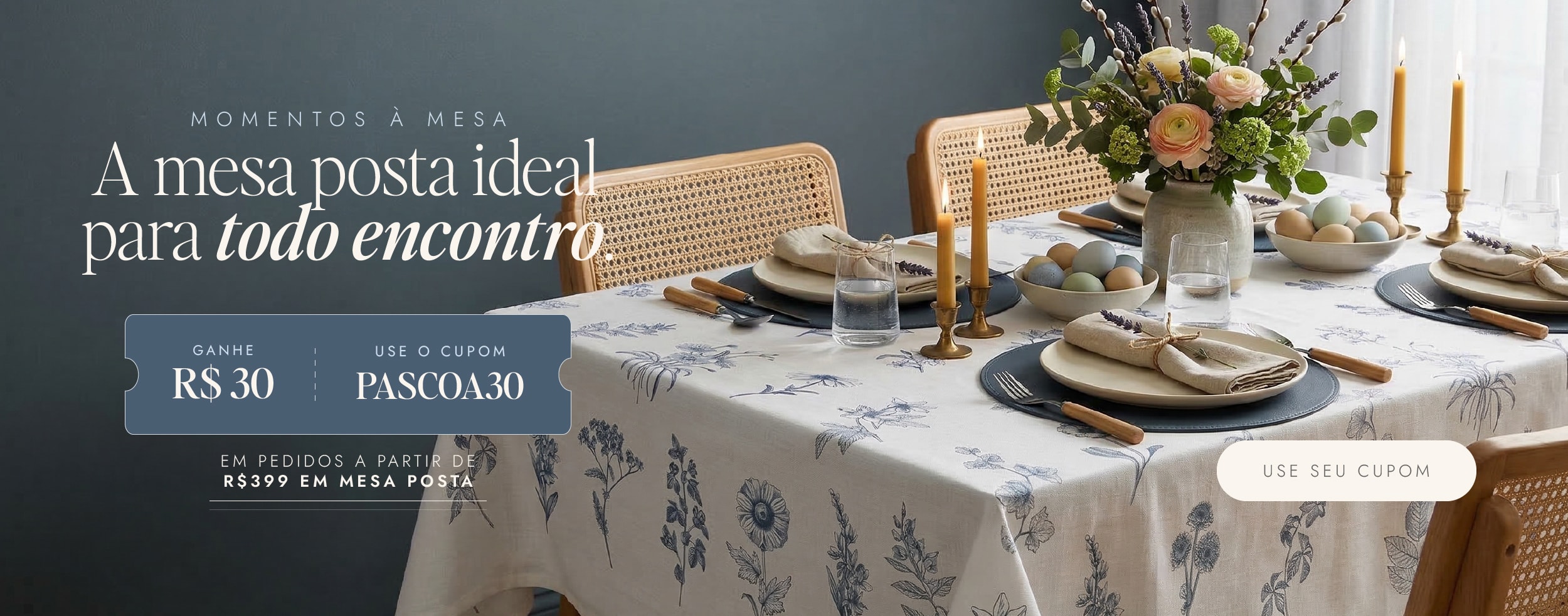 Pascoa Casa Bergan com cupom exclusivo