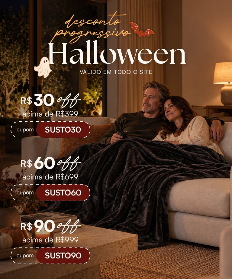 Halloween Casa Bergan com descontos progressivos