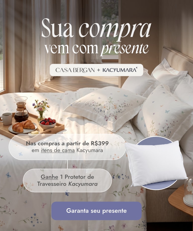 Compre e Ganhe Protetor Travesseiro Kacyumara
