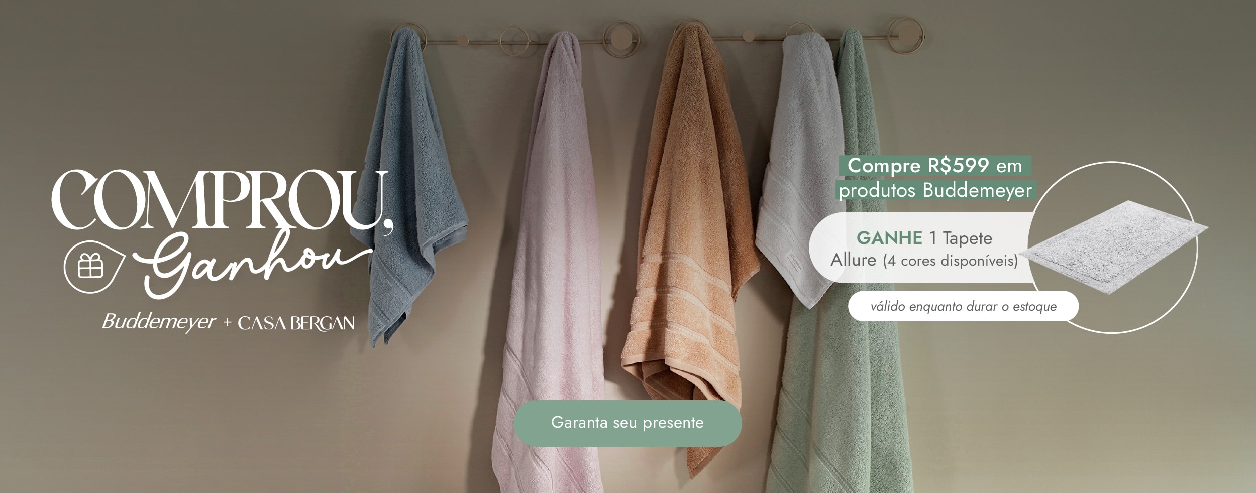 Compre Buddemeyer e ganhe 1 tapete