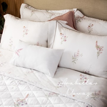 Cama de Revista Jogo de Cama + Kit Colcha Karsten Arabella