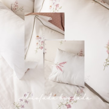 Cama de Revista Jogo de Cama + Kit Colcha Karsten Arabella