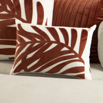 Almofada Baguete Sense Home Amazona Linho com Enchimento 35cm x 50cm (1 Peça)