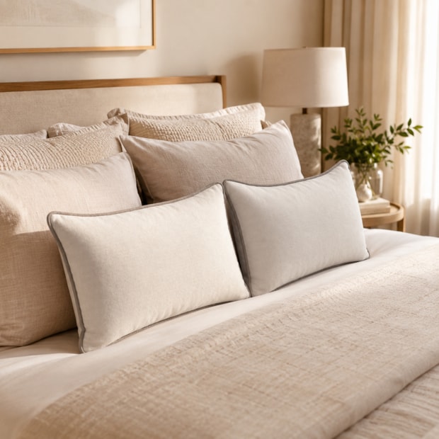 Almofada Rinzeira Belagio com Cordonê 30cm x 50cm (1 peça)