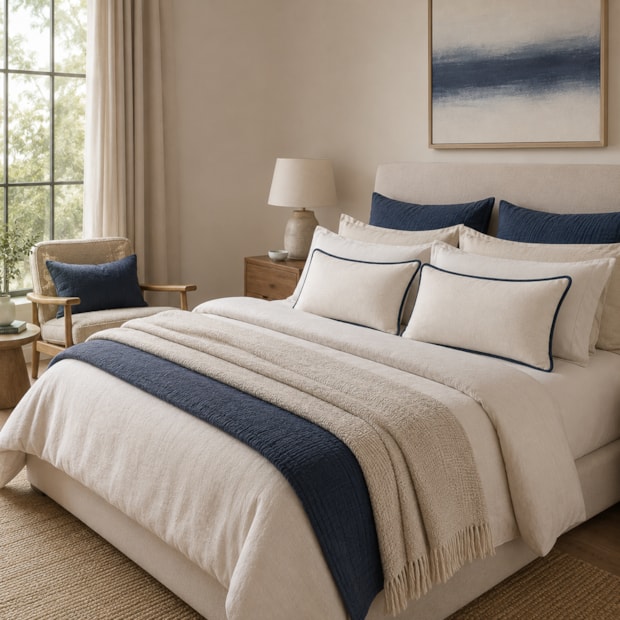 Almofada Rinzeira Belagio com Cordonê 30cm x 50cm (1 peça)