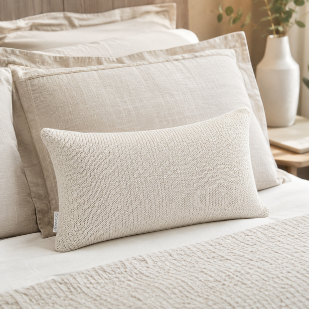 Almofada Rinzeira de Tricot Veludo Classic com Zíper 30cm x 50cm (1 peça)