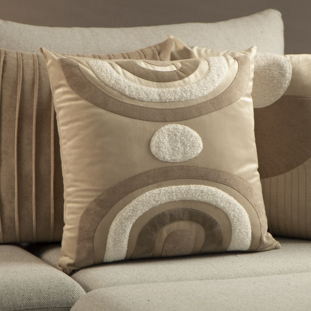 Almofada Sense Home Arcos Aveludada com Enchimento 50cm x 50cm (1 Peça)