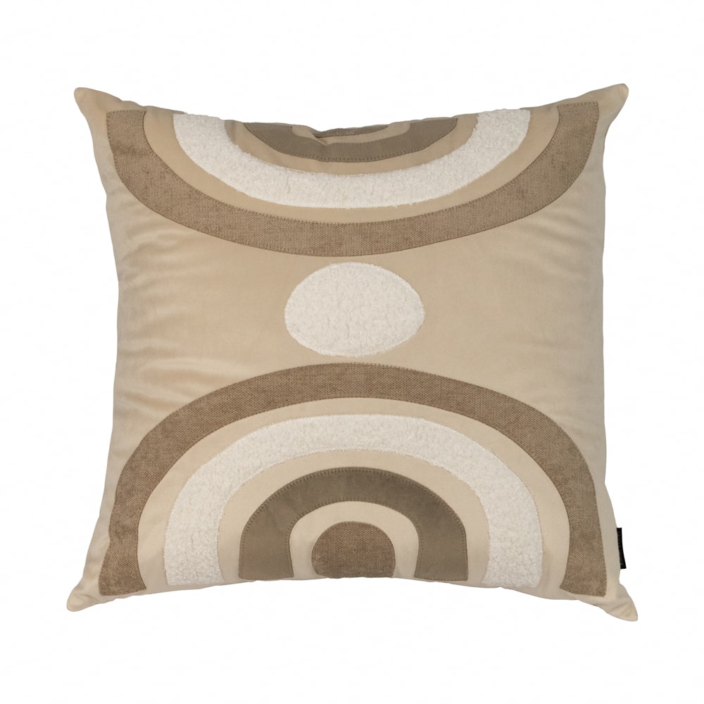 Almofada Sense Home Arcos Aveludada com Enchimento 50cm x 50cm (1 Peça)