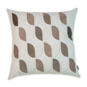 Almofada Sense Home Ladrilhos Linho com Enchimento 50cm x 50cm (1 Peça)