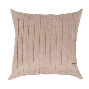 Almofada Sense Home Nervura Linho Fendi com Enchimento 50cm x 50cm (1 Peça)