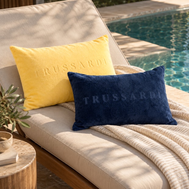 Almofada Trussardi Levanto Aveludada 100% Algodão 30cm x 40cm (1 Peça)
