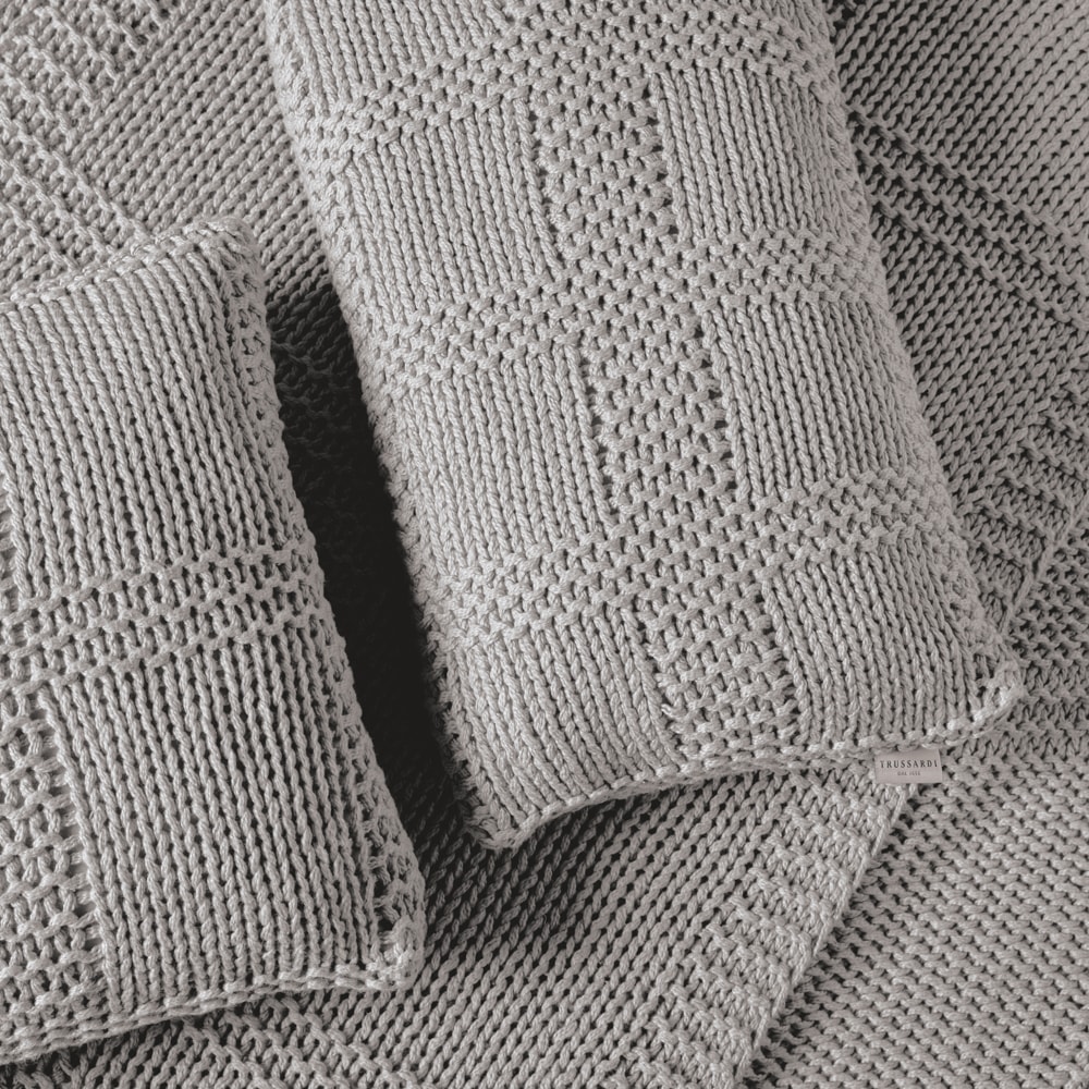 Almofada Trussardi Spini Tricot 100% Algodão 30cm x 50cm (1 Peça)