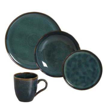 Aparelho de Jantar Porto Brasil Bio Oceano (16 Peças)