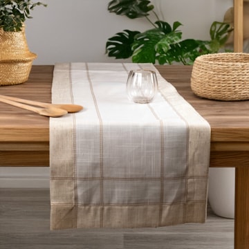 Caminho de Mesa Casa Argivai Charmy Linen 40cm x 1,30m