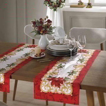 Caminho de Mesa Dohler Athenas Harmonia de Natal 35cm x 1,00m
