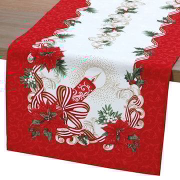 Caminho de Mesa Dohler Athenas Luz de Natal 35cm x 1,00m