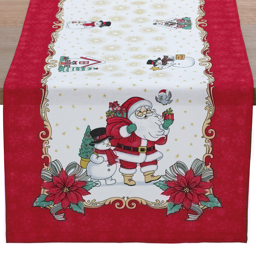 Caminho de Mesa Dohler Athenas Natal Amigos do Noel 35cm x 1,00m