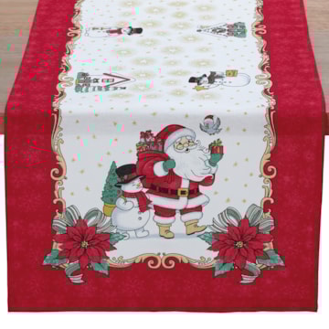 Caminho de Mesa Dohler Athenas Natal Amigos do Noel 35cm x 1,00m