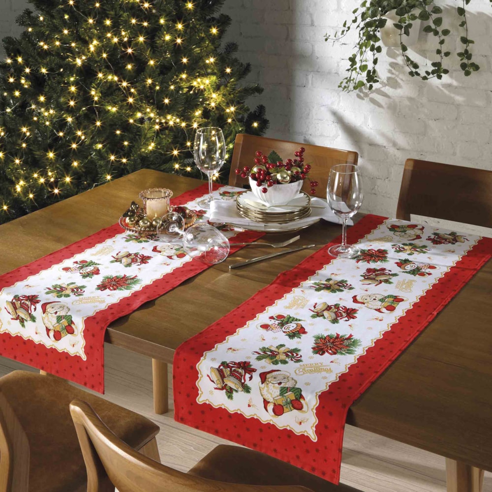 Caminho de Mesa Dohler Athenas Tradições de Natal 35cm x 1,00m