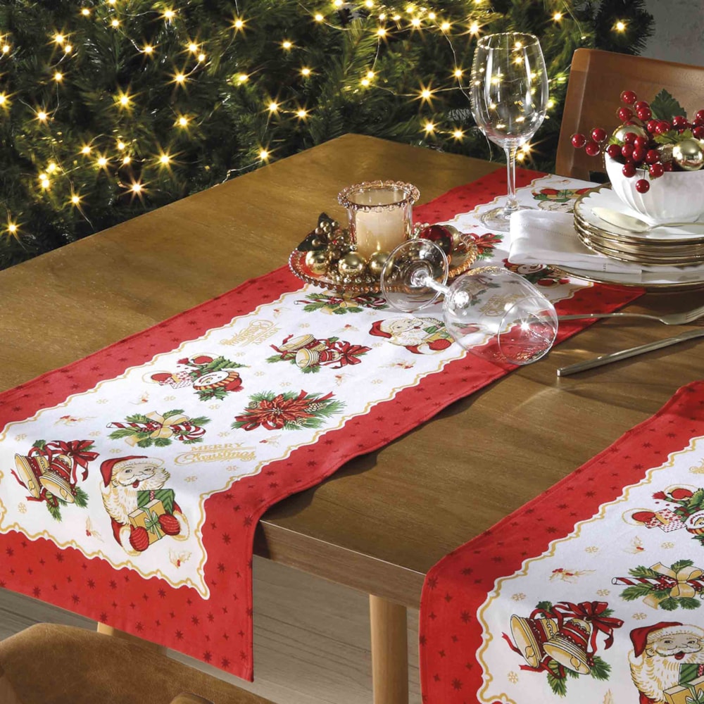 Caminho de Mesa Dohler Athenas Tradições de Natal 35cm x 1,00m