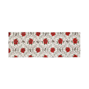 Caminho de Mesa Dohler Celebra Jardim de Natal com Efeito Brilho 45cm x 1,60m