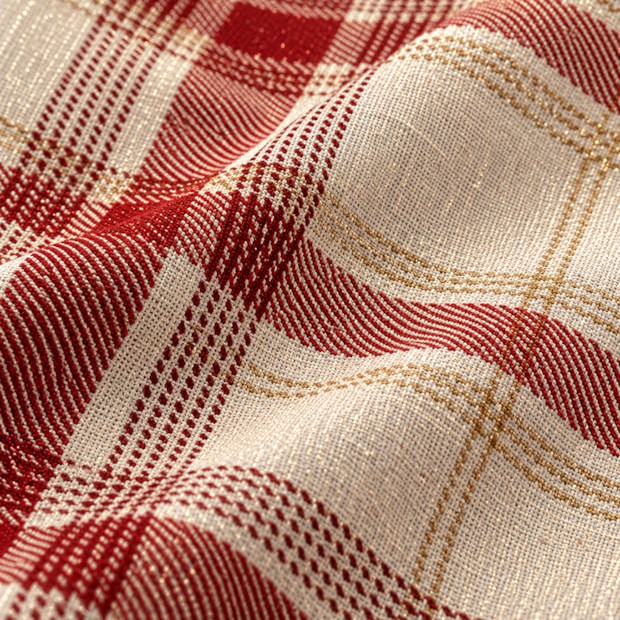 Caminho de Mesa Dohler Celebra Natal Xadrez com Brilho 45cm x 1,60m