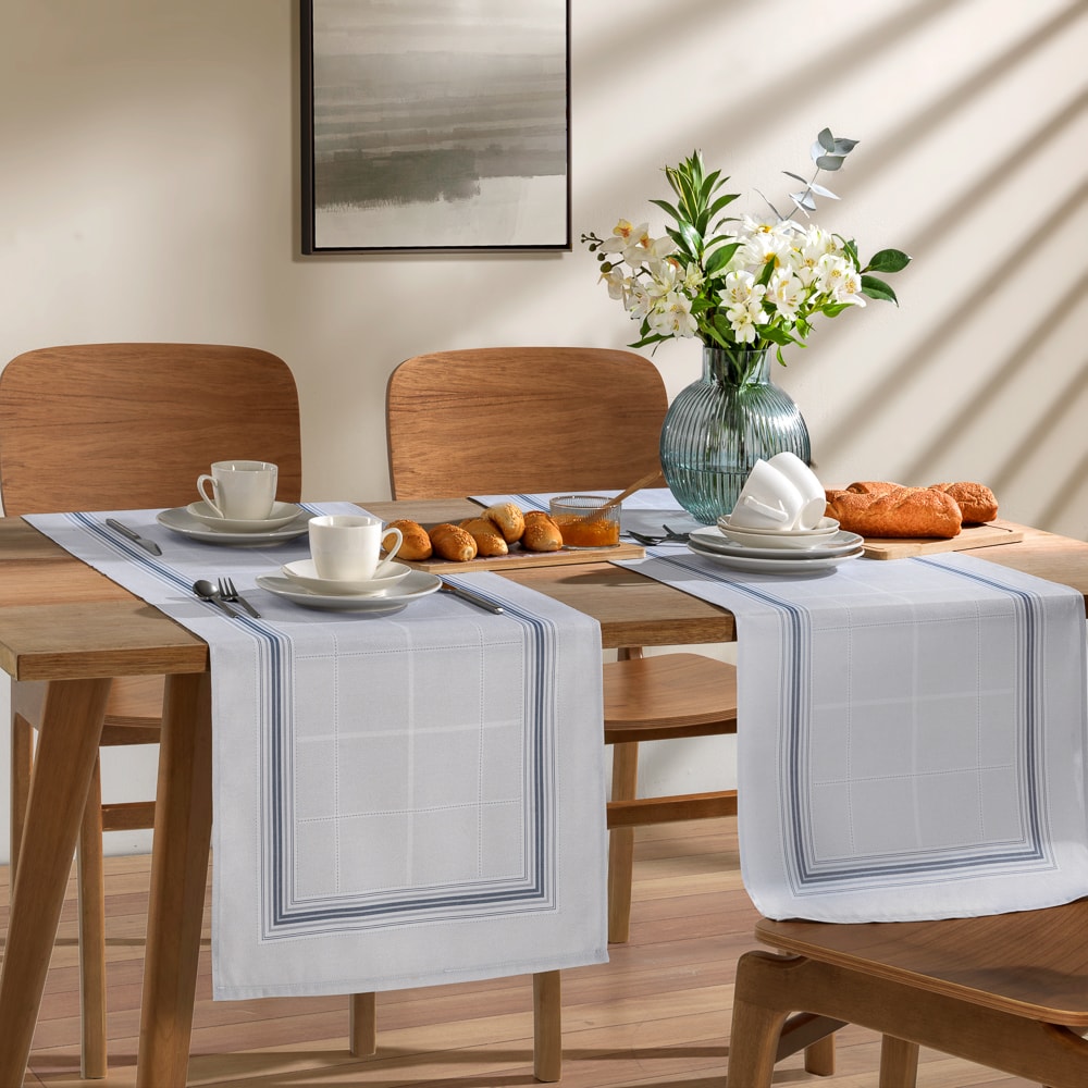 Caminho de Mesa Dohler Clean Ciel 45cm x 1,60m (1 peça)