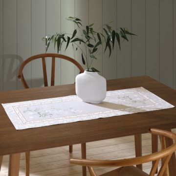 Caminho de Mesa Dohler Clean Renova Estampado Digital Adele 37cm x 1,00m