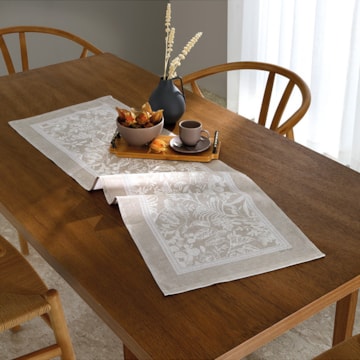 Caminho de Mesa Dohler Clean Renova Estampado Digital Alana 37cm x 1,00m