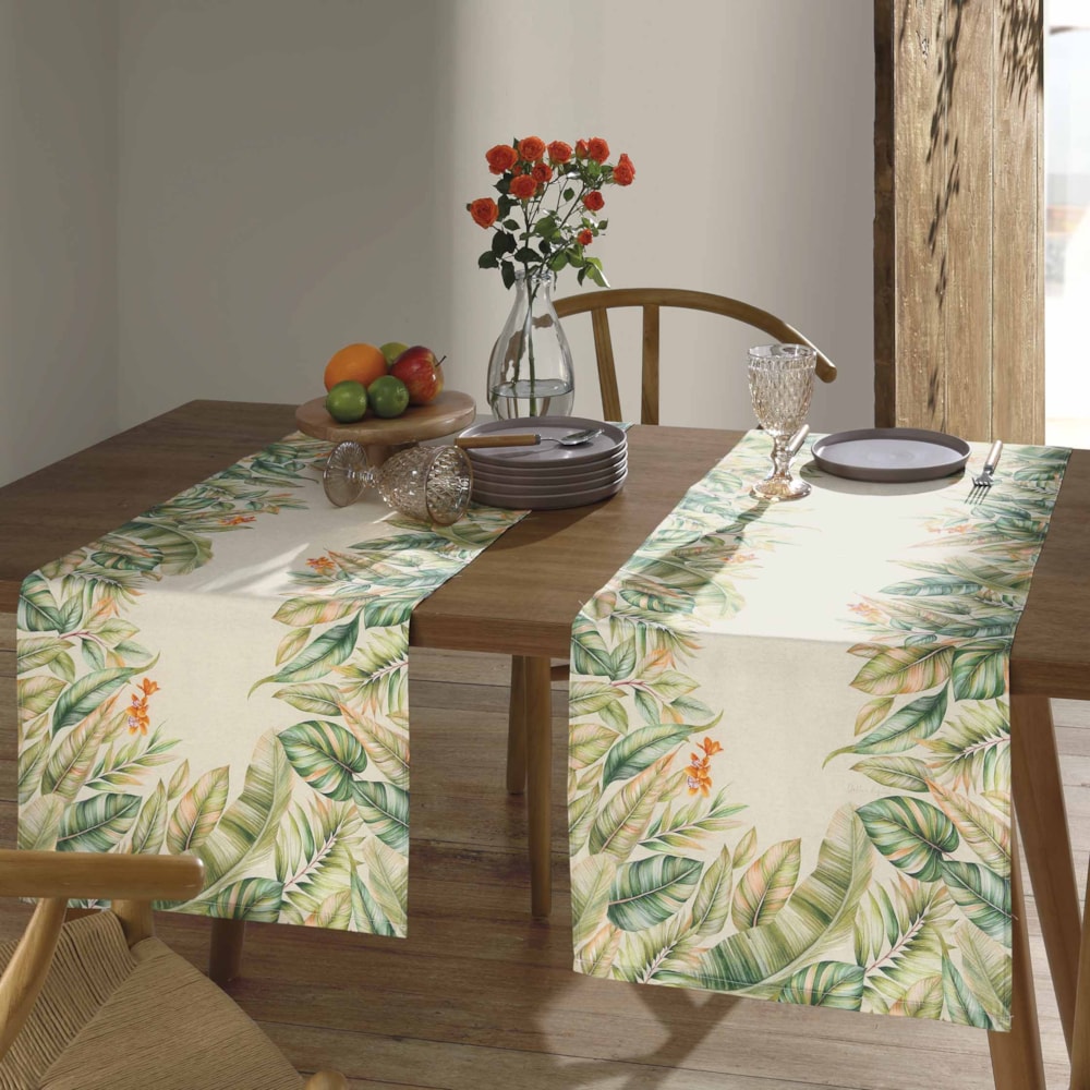 Caminho de Mesa Dohler Clean Renova Estampado Digital Hércules 45cm x 1,60m