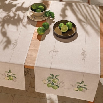 Caminho de Mesa Dohler Clean Renova Estampado Digital Limone 45cm x 1,60m (1 peça)
