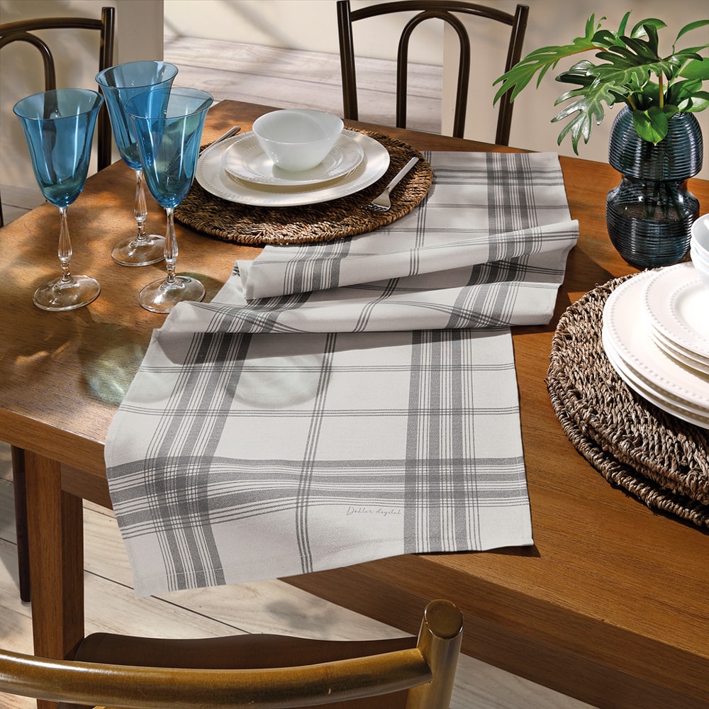 Caminho de Mesa Dohler Clean Renova Estampado Digital Luna 45cm x 1,60m