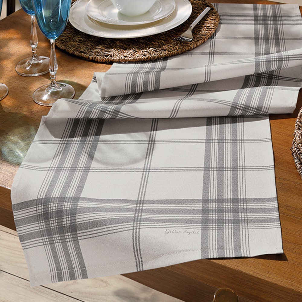 Caminho de Mesa Dohler Clean Renova Estampado Digital Luna 45cm x 1,60m