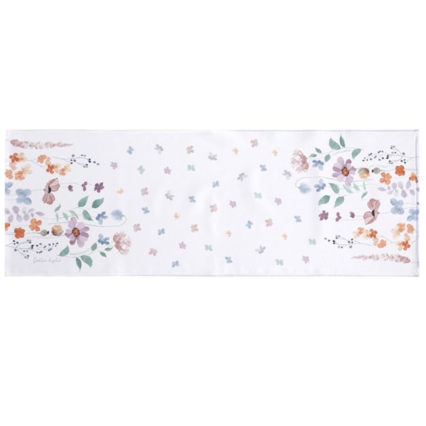 Caminho de Mesa Dohler Clean Renova Estampado Digital Primavera 37cm x 1,00m