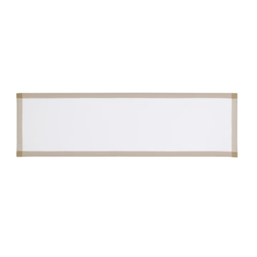 Caminho de Mesa Dohler Léia Efeito Linho Ponto Ajour 100% Algodão 45cm x 1,60m (1 Peça)