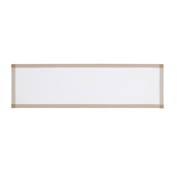 Caminho de Mesa Dohler Léia Efeito Linho Ponto Ajour 100% Algodão 45cm x 1,60m (1 Peça)