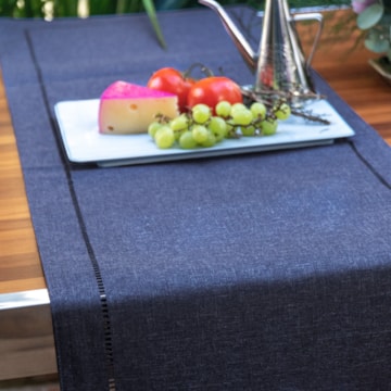 Caminho de Mesa Glamour Azul Navy 40cm x 1,80m