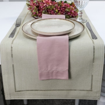 Caminho de Mesa Glamour Linen 40cm x 1,40m