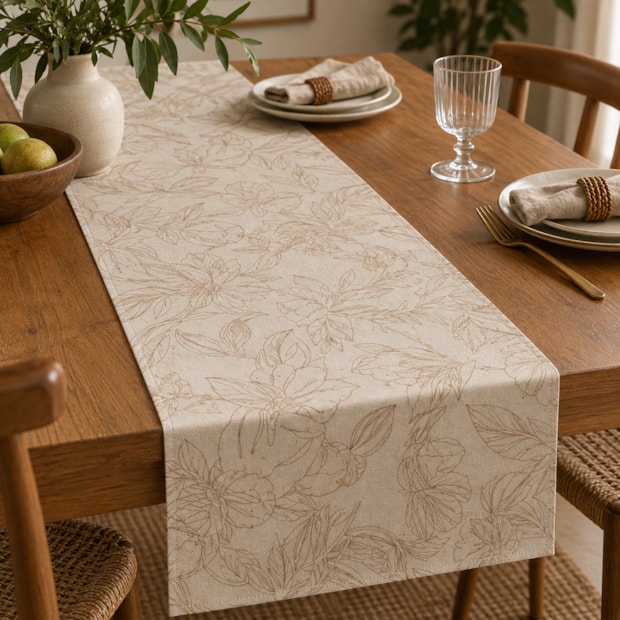 Caminho de Mesa Nativa Floral 39cm x 1,40m (1 peça)