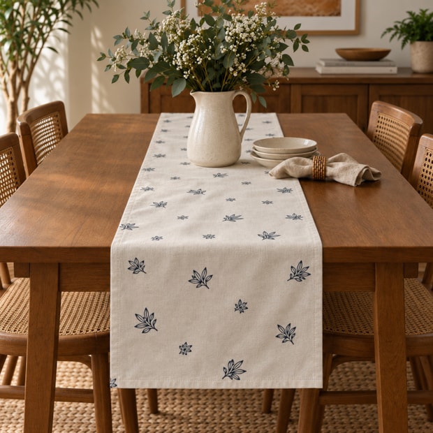 Caminho de Mesa Nativa Floral 39cm x 2,20m (1 peça)