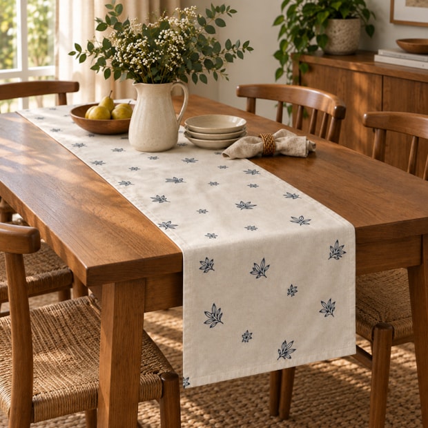 Caminho de Mesa Nativa Floral 39cm x 2,20m (1 peça)