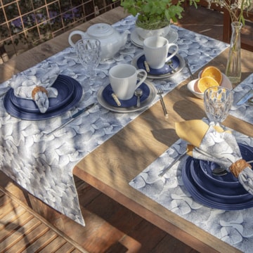 Caminho de Mesa Naturalle Limpeza Prática Buriti 50cm x 1,50m