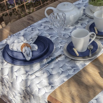 Caminho de Mesa Naturalle Limpeza Prática Buriti 50cm x 1,50m