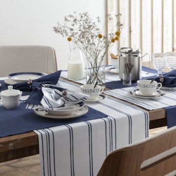 Caminho de Mesa Naturalle Limpeza Prática Durban 50cm x 1,50m