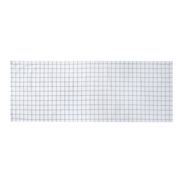 Caminho de Mesa Naturalle Limpeza Prática Grid Marinho 50cm x 1,50m