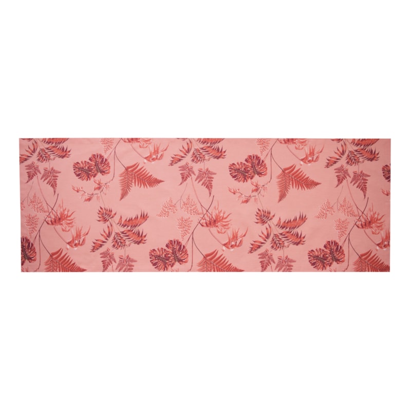 Caminho de Mesa Naturalle Limpeza Prática Tropical Coral 50cm x 1,50m